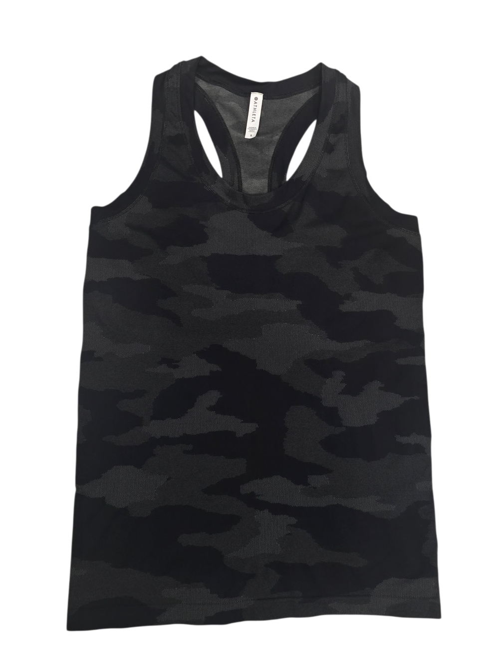 Athleta Camo Racerback Tank Small Seamless Pilates Gym Athleisure Top